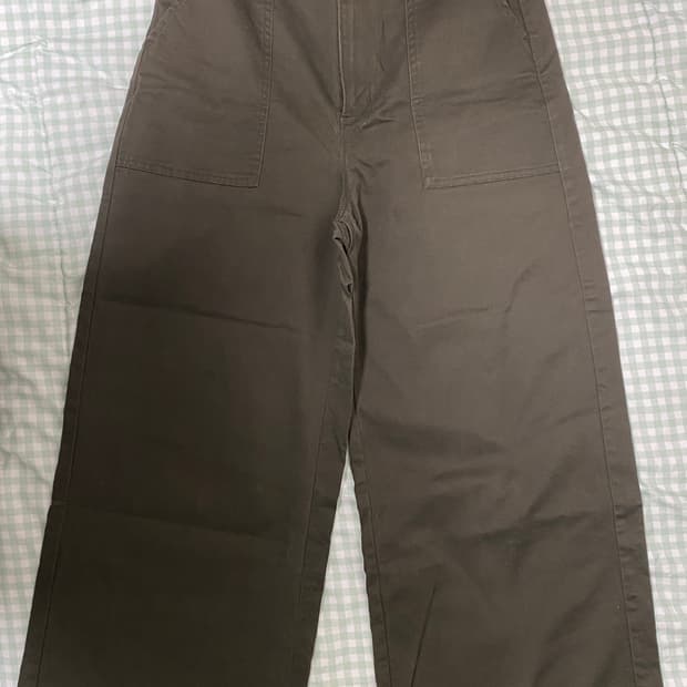 GU 여성 와이드 워크팬츠