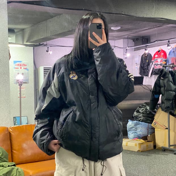 아디다스 레알마드리드 트랙탑 나일론 스타디움 자켓 B3441