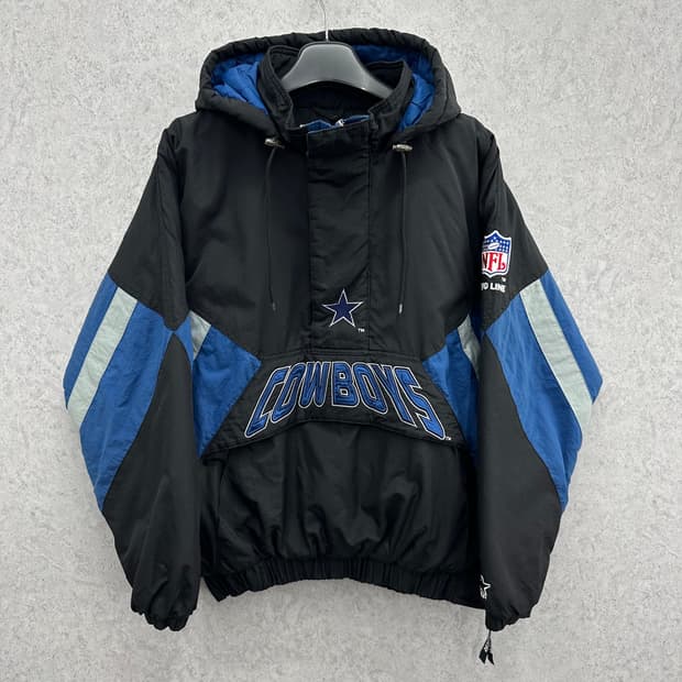 100 스타터 NFL 카우보이즈 남자 오버핏 아노락