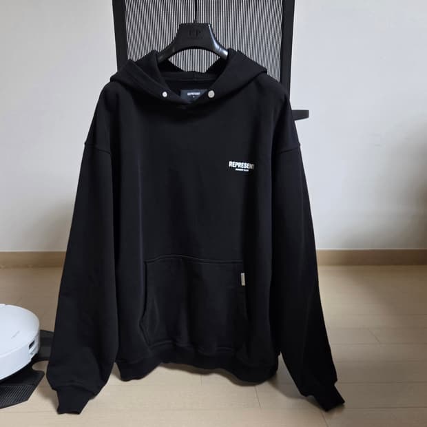 [정품] 리프리젠트 오너스클럽 블랙 남성 후드티셔츠 XL (105) 