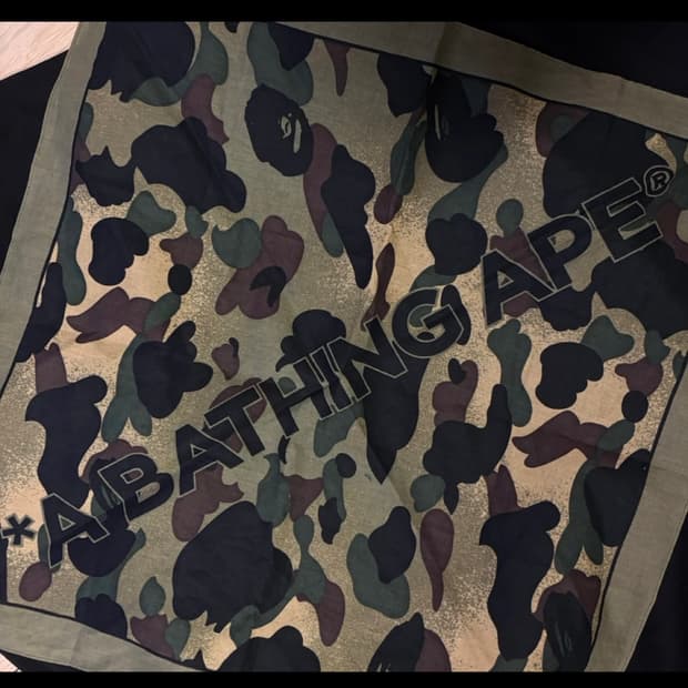 공용가능) 일본 잡지부록안) 베이프 A BATHING APE 카모 반다나