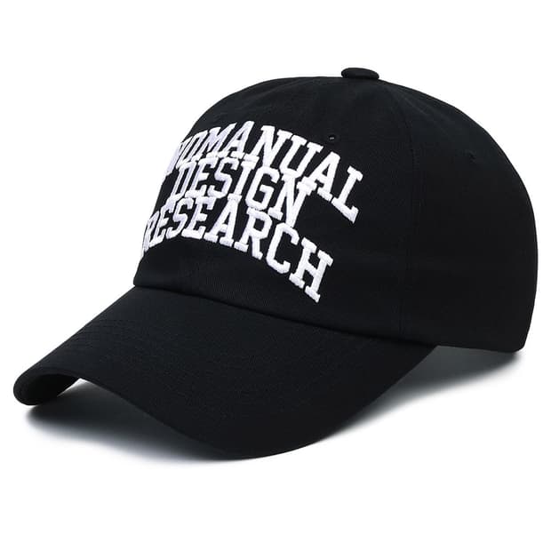 노매뉴얼 NEW ARCH LOGO BALL CAP 블랙 볼캡 캡 모자