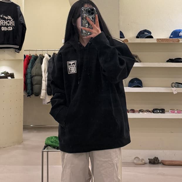 오베이 아이콘 로고 후드티 U1059