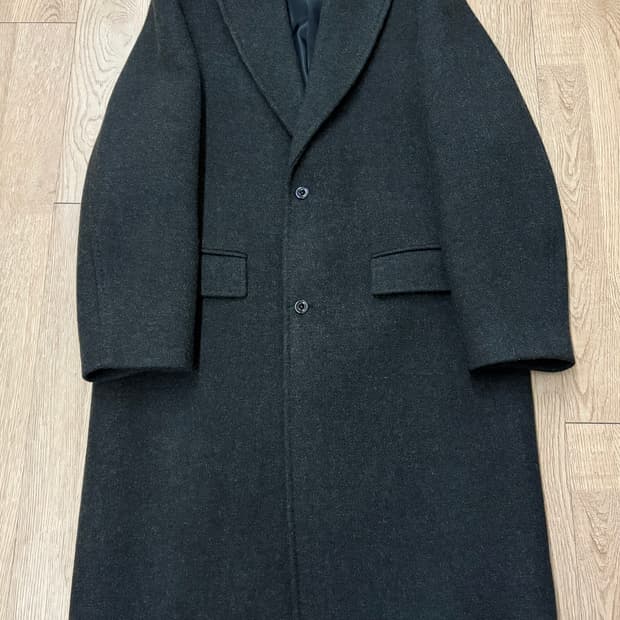 포터리 23fw 멜튼울 싱글브레스티드 코트