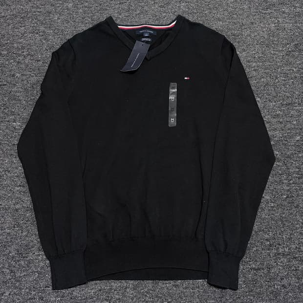 타미힐피거 브이넥 니트 새상품