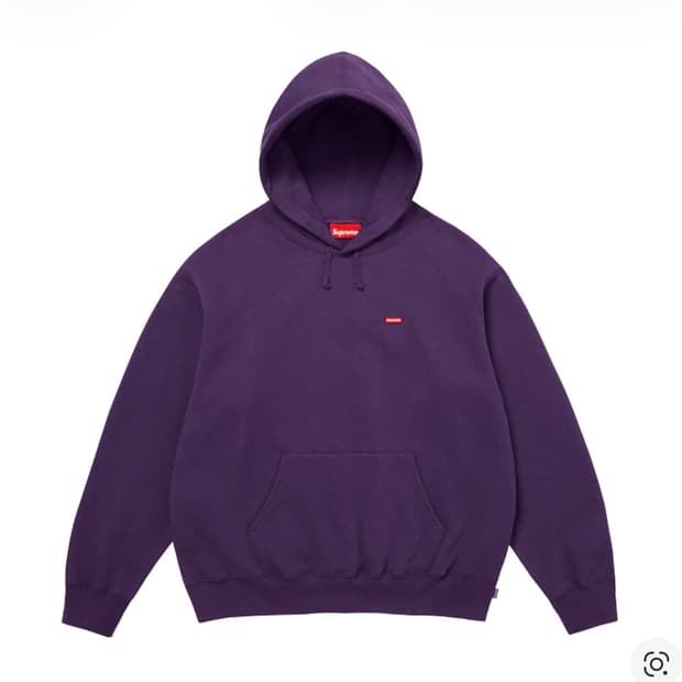 [S]슈프림 스몰 박스 후드티 다크퍼플