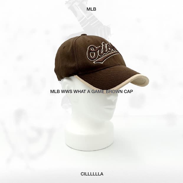 MLB WWS 왓어게임 브라운 캡