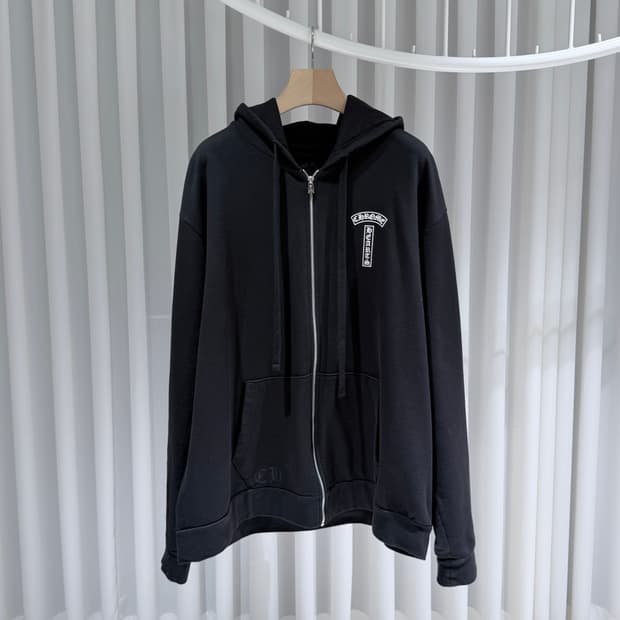 (A+/XXL) / 크롬하츠 USA 아치 로고 프린트 후드집업