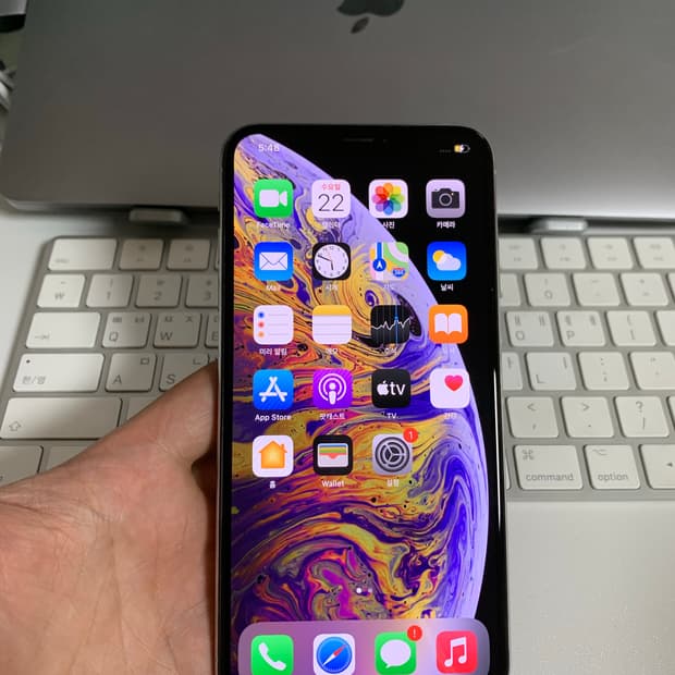아이폰xs max 실버 64GB