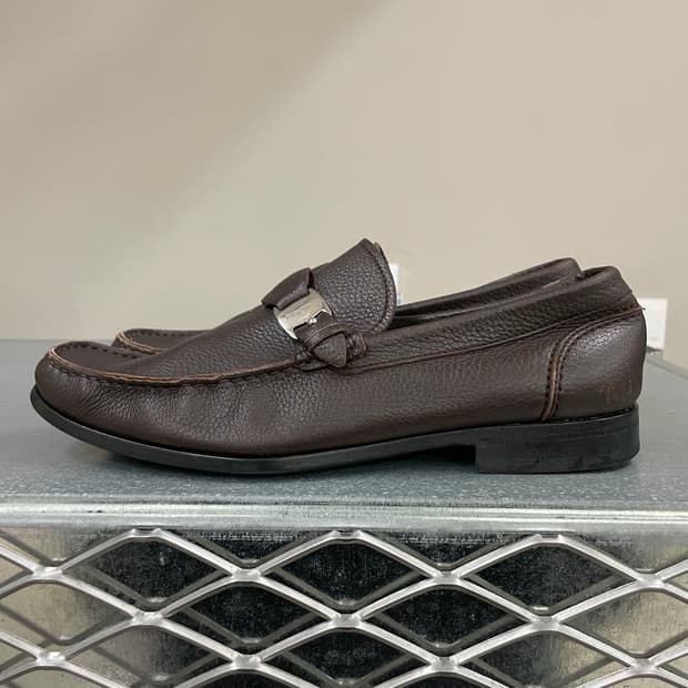 페리가모 브라운 로퍼 US9