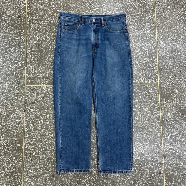 리바이스 550 블루 진 데님 팬츠 34