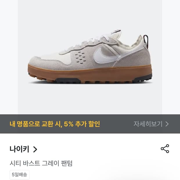 나이키 시티 바스트 그레이 팬텀 270