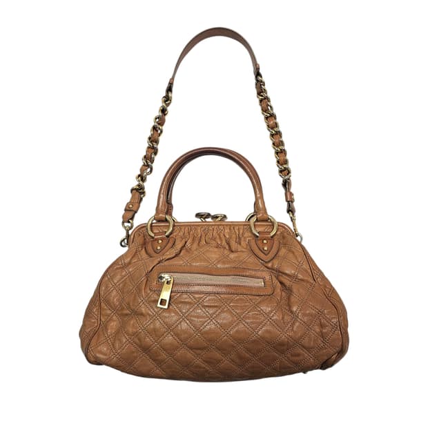 Marc Jacobs 마크제이콥스 퀼티드 레더 스탐백 브라운