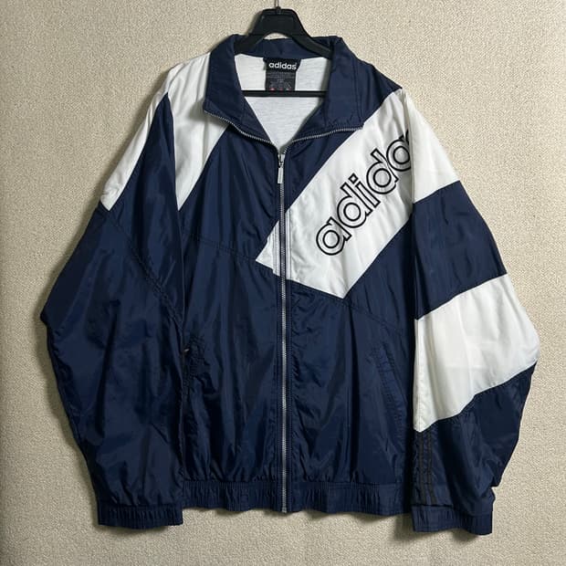 (XL) 90s 아디다스 올드스쿨 바람막이 자켓