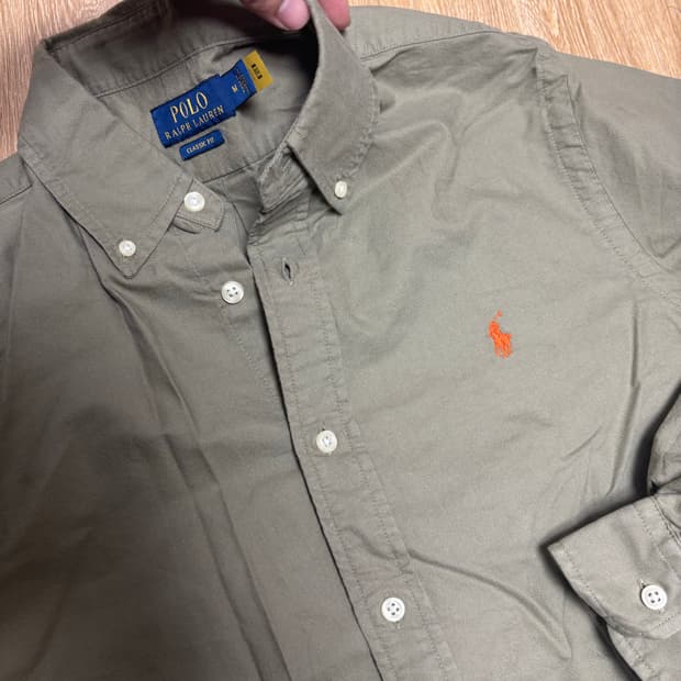 폴로 랄프로렌 클래식핏 셔츠 M 카키 / 폴로 셔츠
