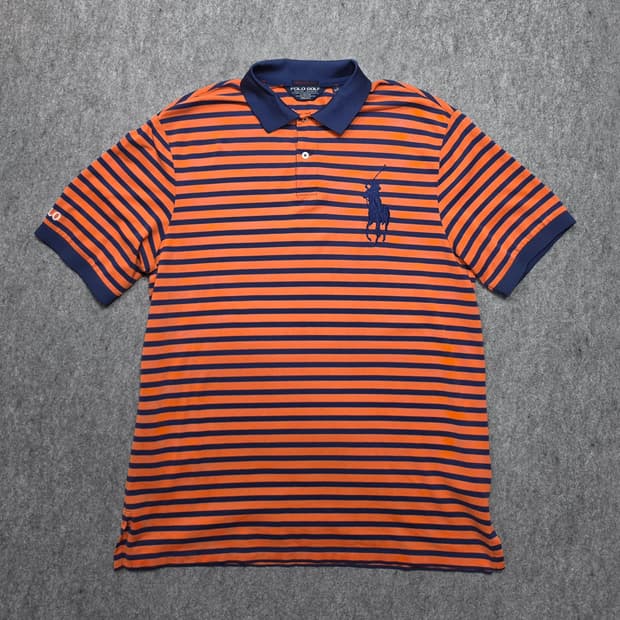폴로 골프 빅포니 스트라이프 PK 카라 반팔티 L