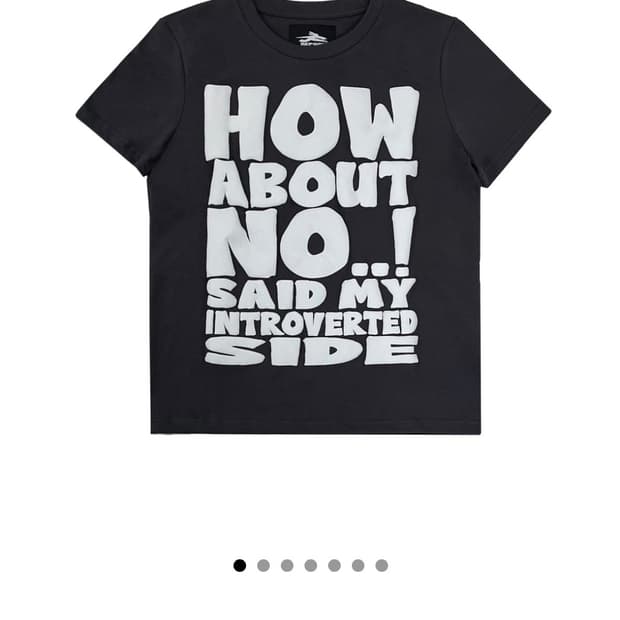 ((구해요)) 제노리포트 HOW ABOUT NO 반팔 차콜