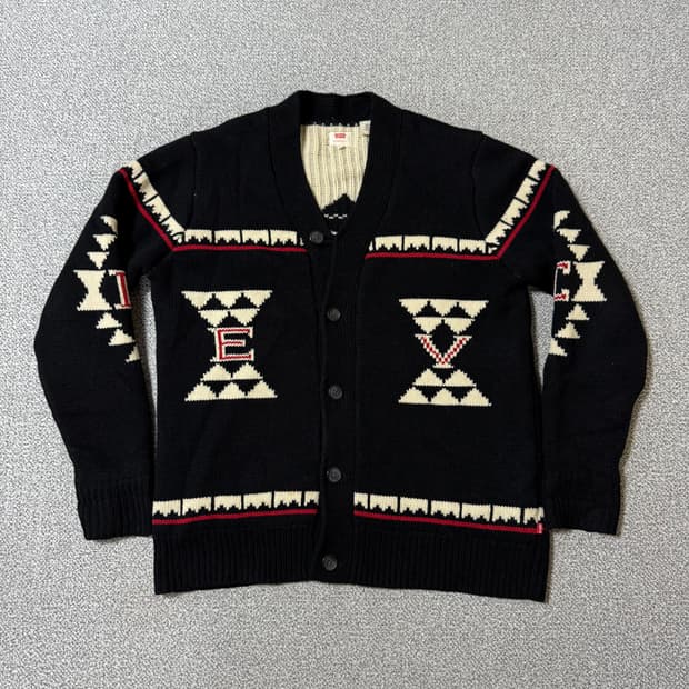 리바이스 양모 코위찬 해비 니트 스웨터