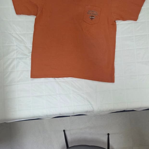 Xxl/00s 할리데이비슨 티셔츠 오렌지