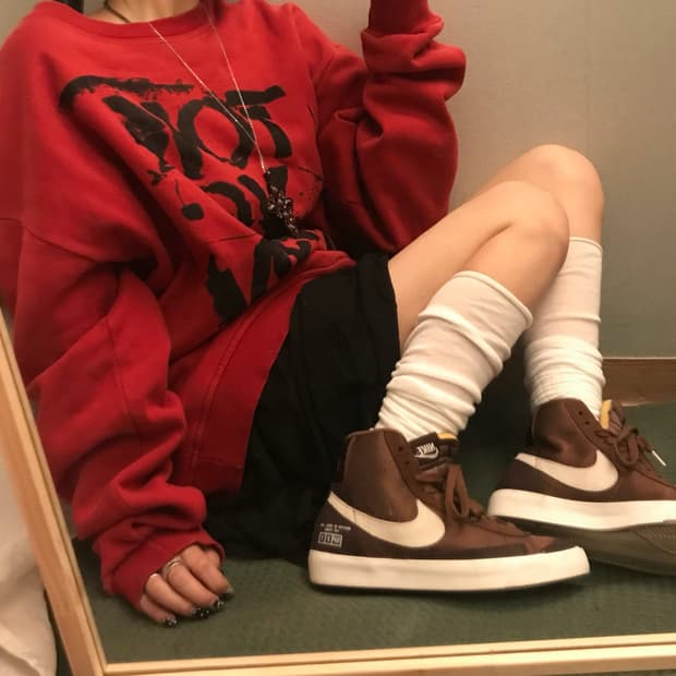 NIKE 나이키 다크브라운 하이탑 230