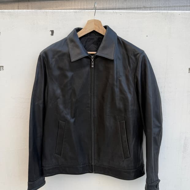 발렌시아가 램 스킨 레더 자켓