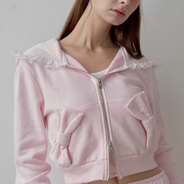 슈네 리본후드집업+바지세트 판매합니다