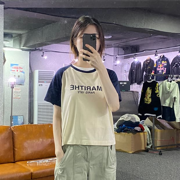 마리떼 프랑소와 저버 투톤 반팔티 B2294