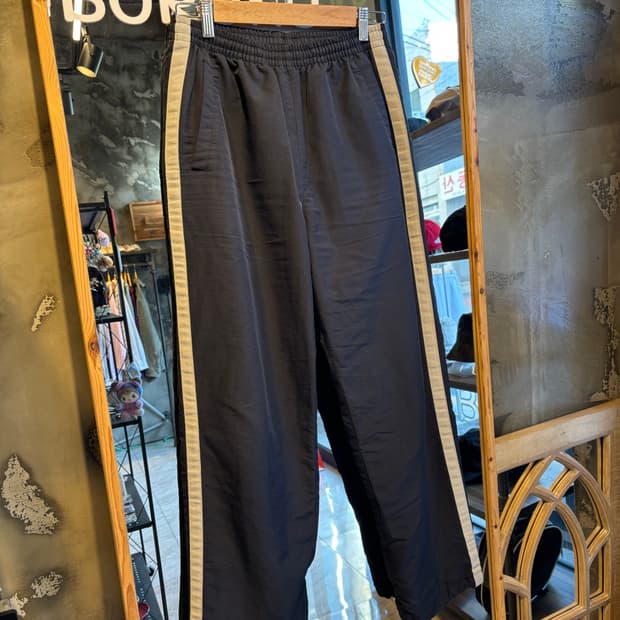 아식스 네이비 트레이닝 팬츠 M