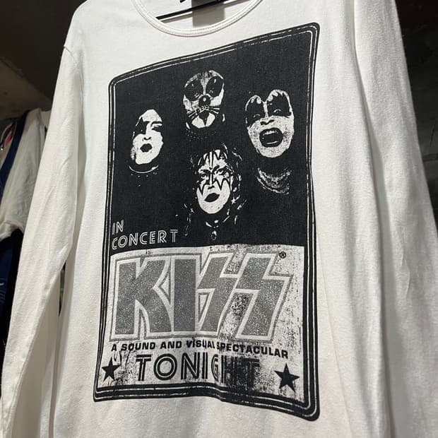 KISS 키스 공식 라이센스 락밴드 빈티지 포스터 롱슬리브