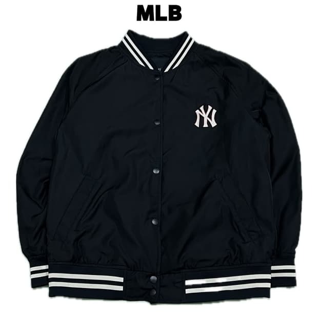 (S) MLB X DISNEY 미키 우븐 베이스볼 점퍼
