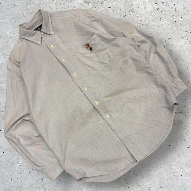 [M] 폴로랄프로렌 곰돌이 코튼 포켓 셔츠 스카이블루 C408