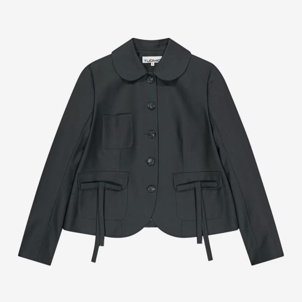 뚜오미오 리본 자켓 아우터