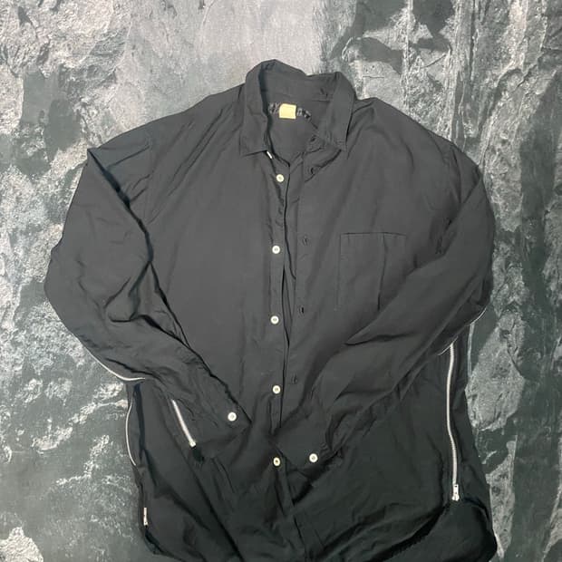 꼼데가르송 셔츠 지퍼디테일 셔츠