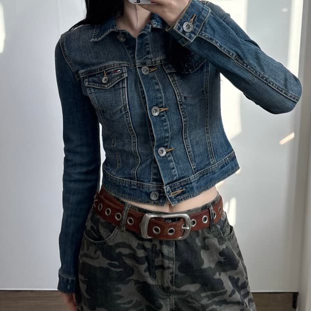 타미힐피거 데님자켓