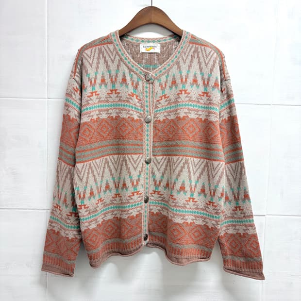 90s LA ROTONDA 에스닉 치마요 가디건