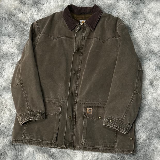 칼하트 c52 브라운 야상 워크자켓 2XL