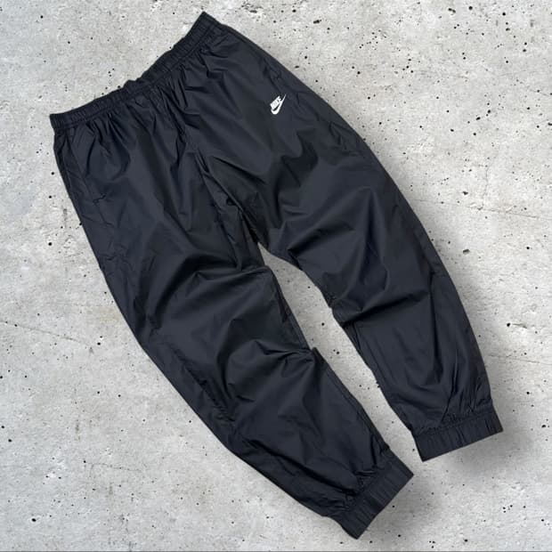 [XL] 나이키 블랙 나일론 바람막이 조거 팬츠 C470