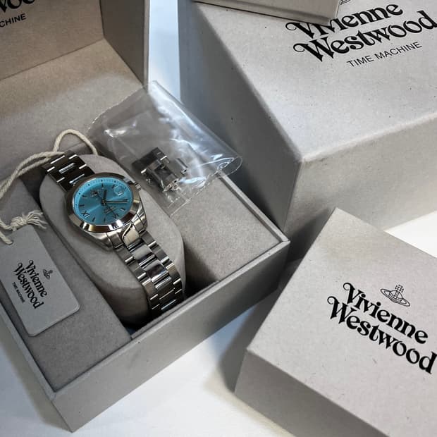 풀박)비비안웨스트우드 블루 메탈시계 VV292TQSL Vivienne