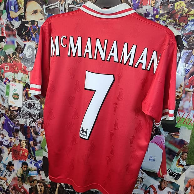 리버풀 96-98 시즌 맥마나만 유니폼