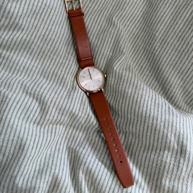 DKNY 브라운 레더 시계