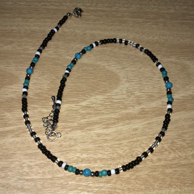 원석 비즈 목걸이