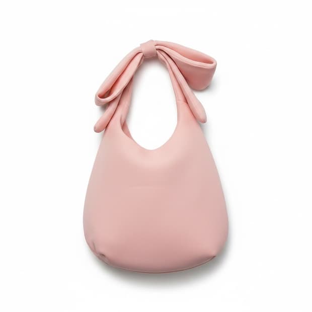 Simone Rocha x H&M의 핑크 컬러 리본 숄더백