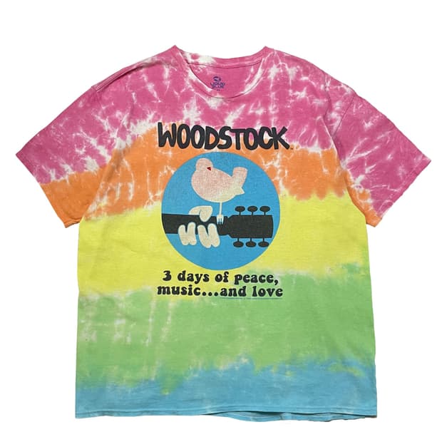우드스탁 빈티지 락 티셔츠 woodstock