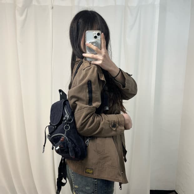 Kipling Navy Backpack