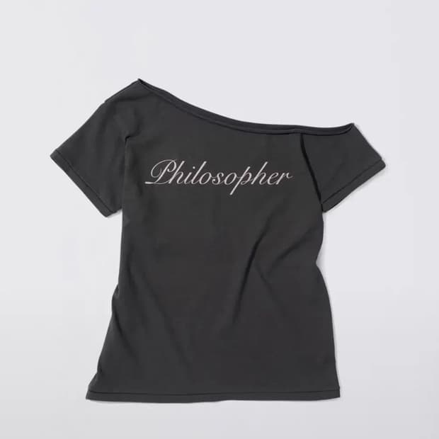 스컬프터 Hook Me Up Layered Tee Charcoal