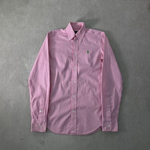 W 95 폴로랄프로렌 핑크 스트라이프 셔츠