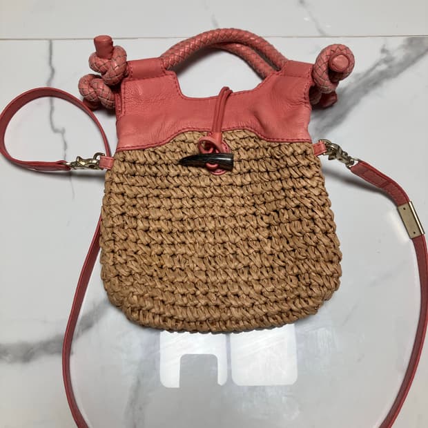 Foley+Corinna 가죽 라탄 미니 시티백 토트백 크로스백