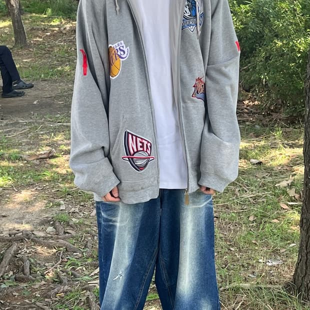 UNK nba 패치 후드집업