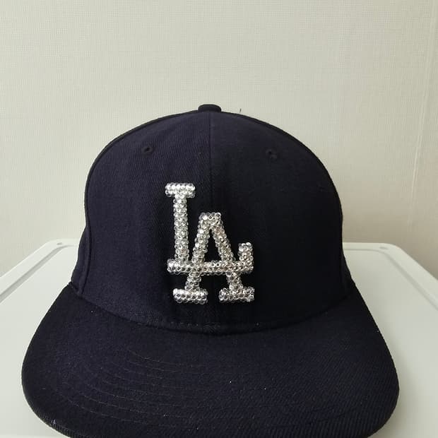 뉴에라 LA 다저스 59FIFTY 빈티지 블링 큐빅 커스텀 7 3/4