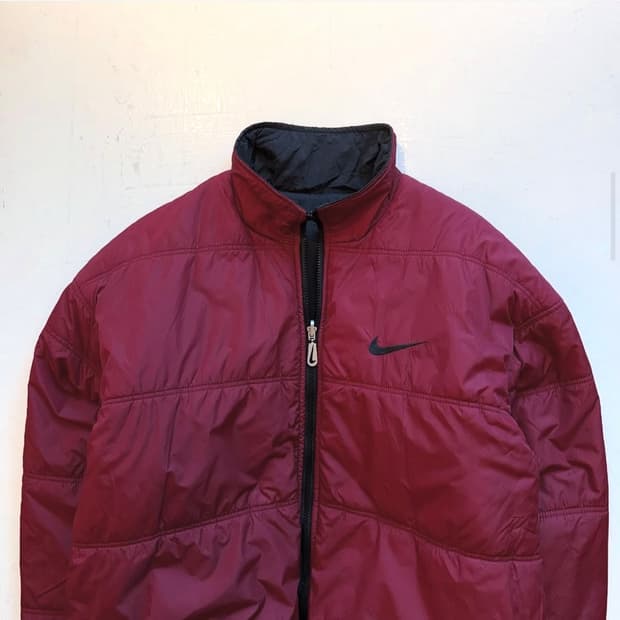 90년대 나이키 스우시 리버시블 패딩